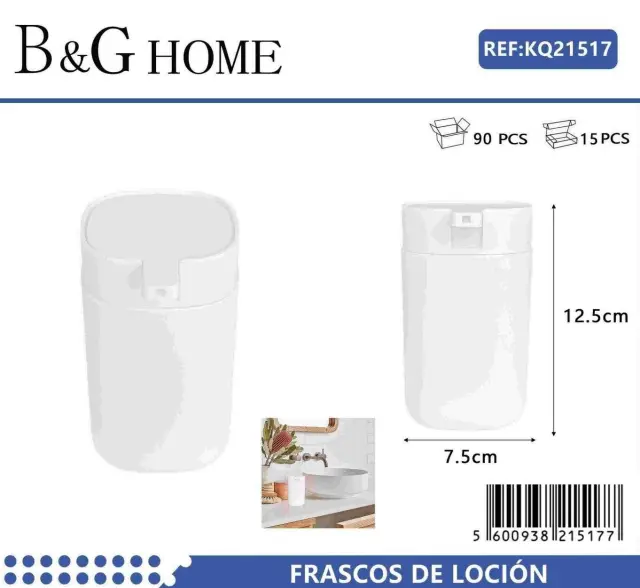 Θήκες κρεμοσάπουνου Dispenser πλαστικές - Σετ 5pcs - White - 21517 2