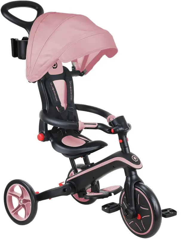 Globber Τρίκυκλο Trike Explorer Foldable 4 In 1 Pastel Pink