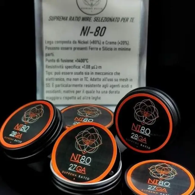 Wires Ni80 - Suprema Ratio 22ga/64mm