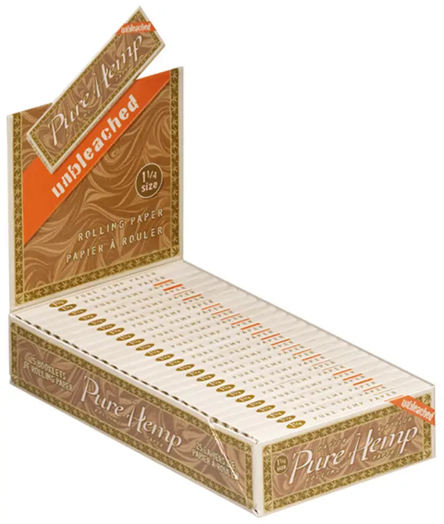Pure Hemp Unbleached Χαρτάκια - Ακατέργαστο - 1¼ 25τεμ.
