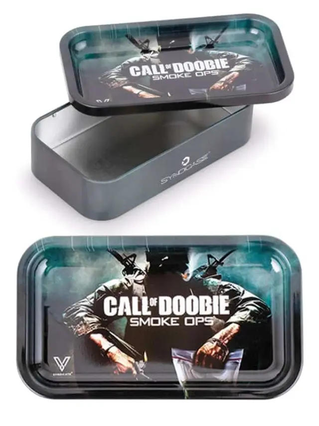 V-Syndicate Syndicase 2.0 Call of Doobie Rolling Tray with Storage Tin Box