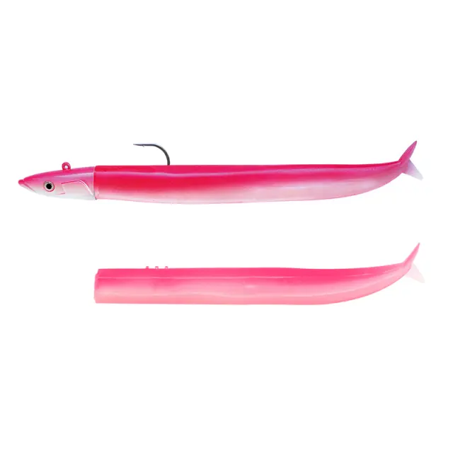 Σιλικονούχο Χέλι Fiiish Crazy Sand Eel No4 Combo CSE1570 XDeep - 55gr Fluo Pink