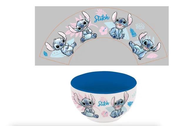 Μπωλ κεραμικό STITCH Watercolor Blue Ceramic Bowl in Gift Box 600ml 56096395 2