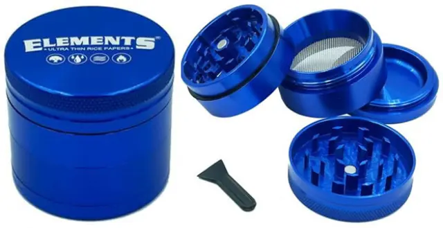 Elements Grinder Τρίφτης Μπλε Small 49mm Aluminium - 4 Parts