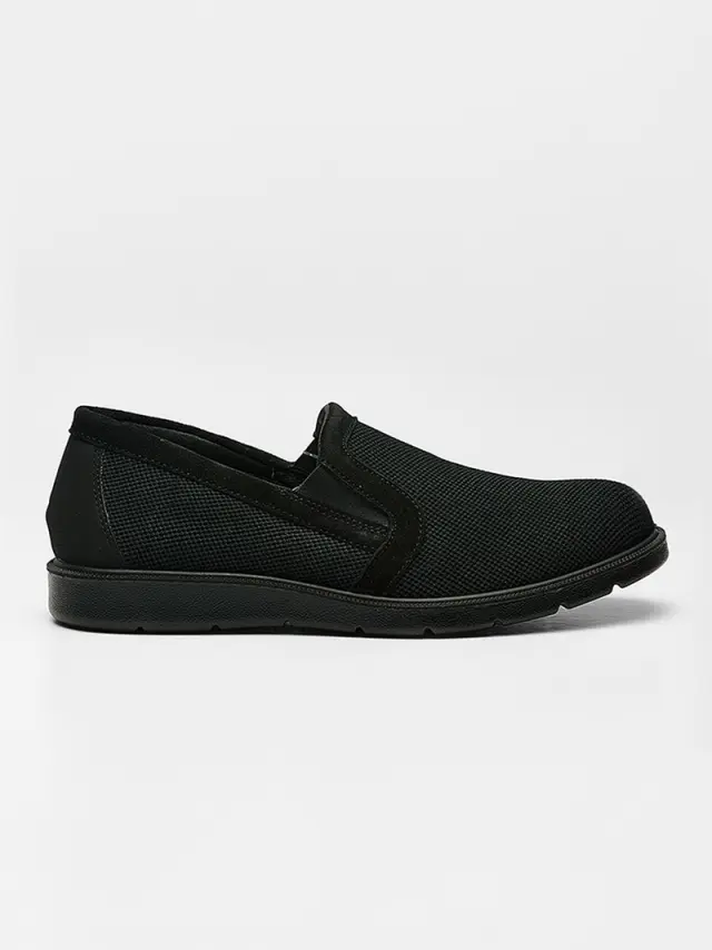 Imac Μοκασίνια-Loafers Ανδρικό δέρμα/δέρμα Nubuck Μαύρο IMA/751052 NERO 2