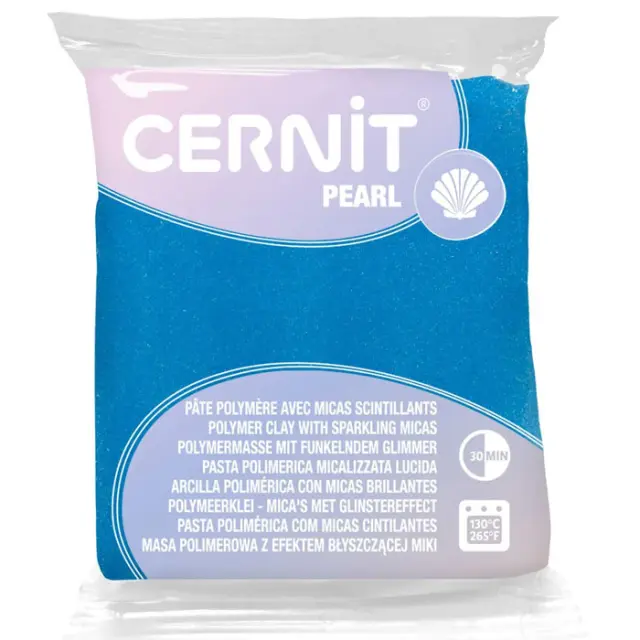 Πολυμερικός Πηλός Cernit Pearl No200 - Blue - 56gr