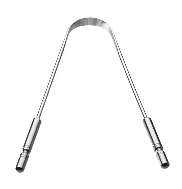 Χάλκινος Καθαριστής Γλώσσας Tongue Cleaner Scraper Made in India, 1 τμχ 2