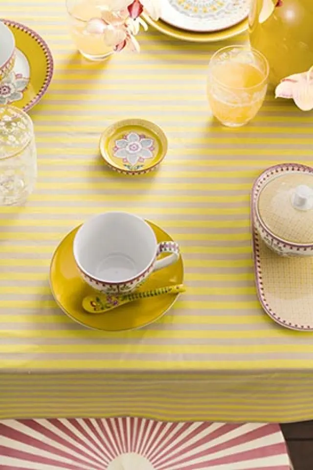 PIP STUDIO - ΠΟΡΣΕΛΑΝΙΝΟ ΠΙΑΤΑΚΙ ΣΟΥΒΕΡ LILY & LOTUS YELLOW 9cm - One size 3