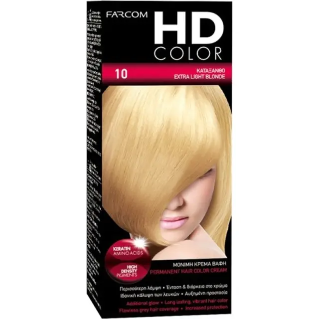 HD Μίνι Σετ Μόνιμης Βαφής 60ml 10 ΚΑΤΑΞΑΝΘΟ / EXTRA LIGHT BLONDE
