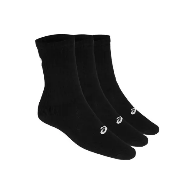 Asics Unisex 3 Pair Pack Cushioned Crew Socks Μαύρο 155204-0900 (Asics)