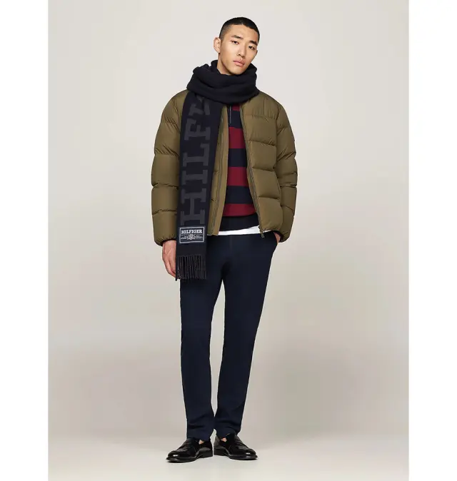 Κασκόλ TOMMY HILFIGER TH Monotype Wool 12838 Μπλε 2