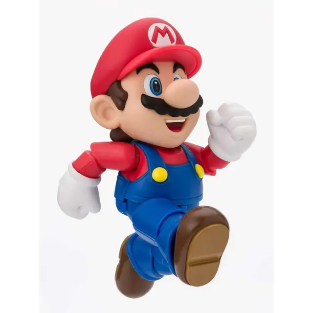 Tamashii Nations Super Mario S.H.Figuarts Mario Συλλεκτική Φιγούρα Δράσης 10cm με Αρθρώσεις, Super Mushroom, Κύβο Ερωτηματικού, Κέρμα + Βάση 3