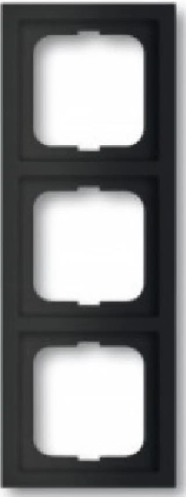 1723-885K Cover Frame 3gang(s) black matt - future linear