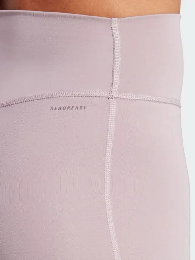 Adidas Optime Full-Length Γυναικείο Κολάν Ψηλόμεσο IT9107 Λιλά - M 3