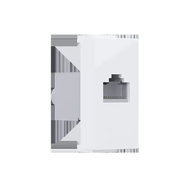 MODYS ΠΡΙΖΑ ΔΙΚΤΥΟΥ ΛΕΥΚΗ RJ45 CAT.6A IP20 ΜΕ ΘΩΡΑΚΙΣΗ / 10101312543