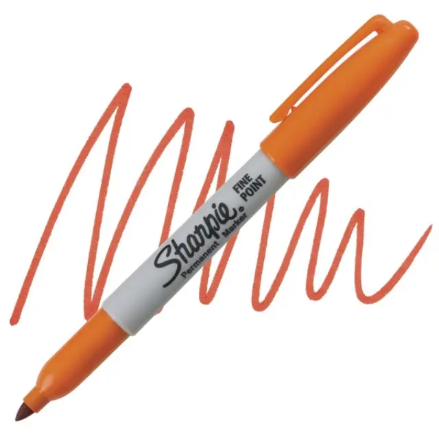Μαρκαδόρος Sharpie Fine Permanent 0.9mm - Πορτοκαλί