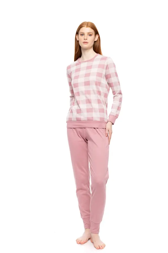 W1786 - Type - PYJAMAS JACQUARD ROSE PLAID 2