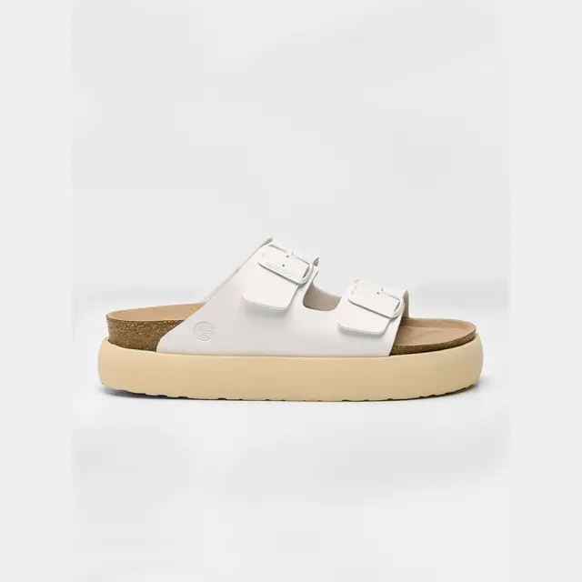 Genuins Πέδιλα Γυναικείο PETA vegan Άσπρο GEN/HAWAII PLATFORM G106551 WHITE
