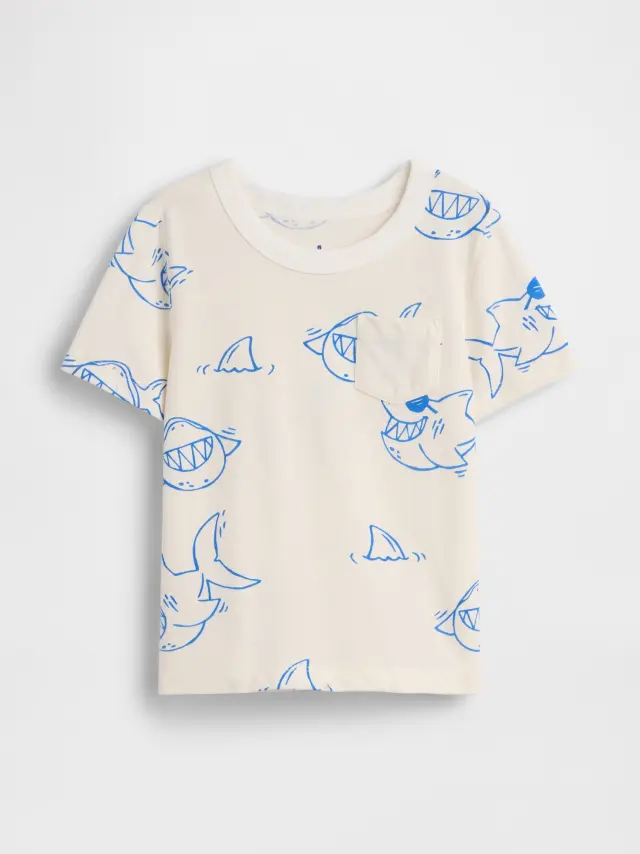 Βρεφικό & Νηπιακό Μπλουζάκι με Τσέπη Mix & Match AO SHARK