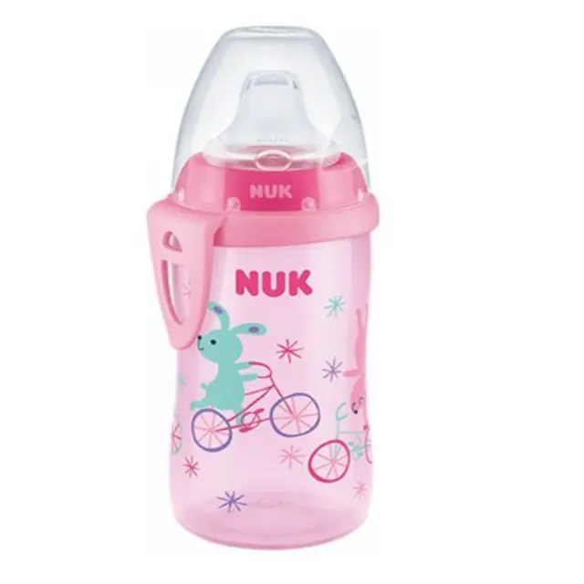 Nuk Active Cup 12m+ 300ml Pink Rabbit / Green Crocodile Πράσινο