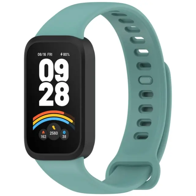 Λουράκι για Xiaomi Smart Band 3/9 Active-Black/Green OEM