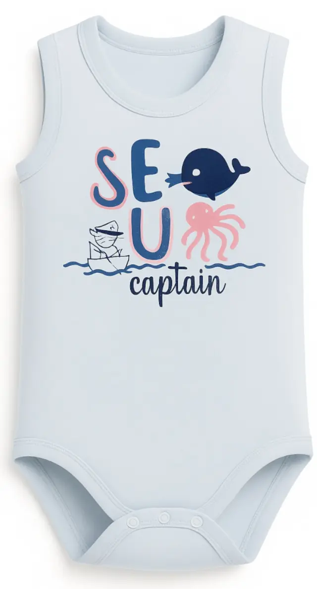 Κορμάκι Αμάνικο Sea Captain Venere White 8000613 - 12 M (80cm)
