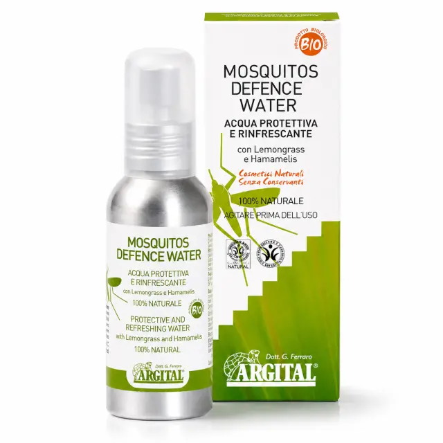 ARGITAL Mosquitos Defence Water – Φυσικό Προστατευτικό & Δροσιστικό Νερό κατά των Κουνουπιών, 90 ml