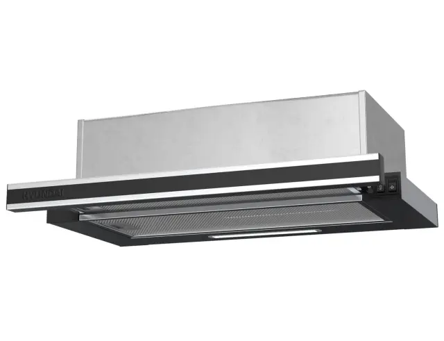 Απορροφητήρας Hyundai HHD24-TL7061B/GL με πλάτος 60cm και απορροφητική ισχύ 450 m³/h - Inox Frame & Black Glass HHD24-TL7061B/GL 2