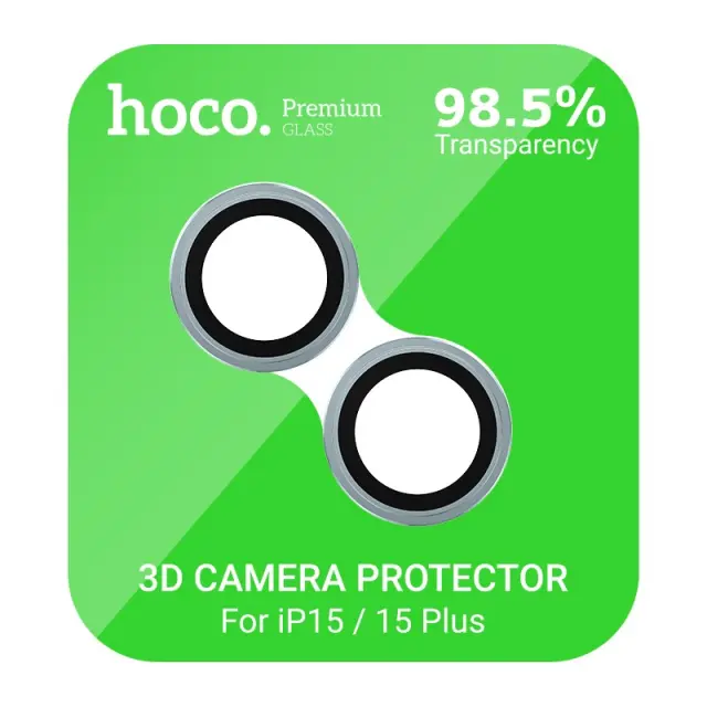 Προστασία Κάμερας Hoco 3D Metal V14 για Apple iPhone 15 / 15 Plus Γαλάζιο Herbolive 3