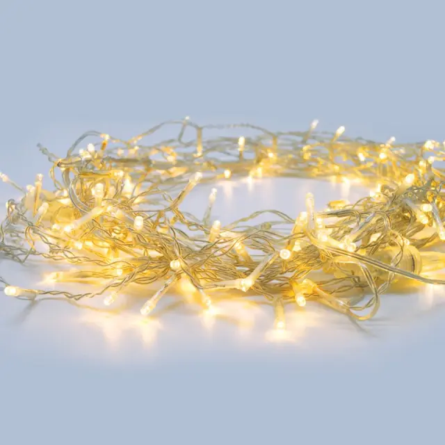 ΛΑΜΠΑΚΙΑ 300 LED ΣΕ ΣΕΙΡΑ ΘΕΡΜΟ ΛΕΥΚΟ ΚΑΟΥΤΣΟΥΚ ΑΝΑ 50mm ΑΝΤΑΠΤΟΡΑ 31VDC ΜΕ 8 ΠΡΟΓΡΑΜΜΑΤΑ & ΚΑΛΩΔΙΟ ΔΙΑΦΑΝΟ IP44 15mm / X08300122