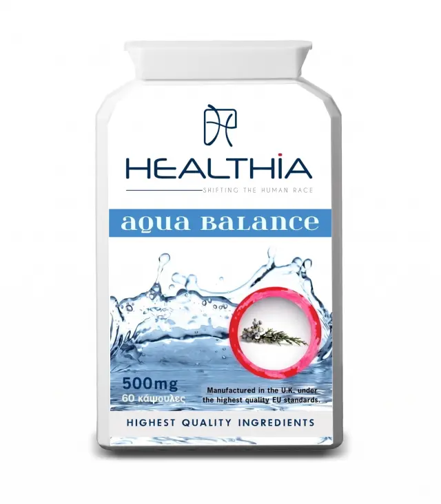 HEALTHIA Aqua Balance Ισχυρή Φόρμουλα για την Ισορροπία των Υγρών στον Οργανισμό, 60 caps