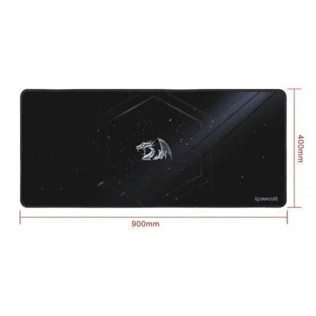 Redragon Xeon P041 XXL Gaming Mousepad 90x40cm με Speed Υφασμάτινη Επιφάνεια, Αντιολισθητική Βάση + Ραμμένες Άκρες – Μαύρο