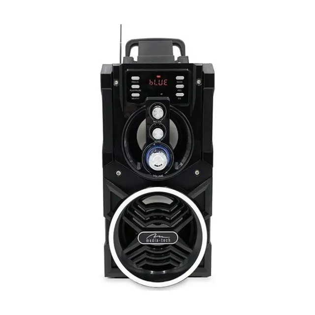 Φορητό Ηχείο Bluetooth Media-Tech Partybox Karaoke BT MT3150 800W, με Τηλεχειριστήριο και LED Οθόνη Μαύρο