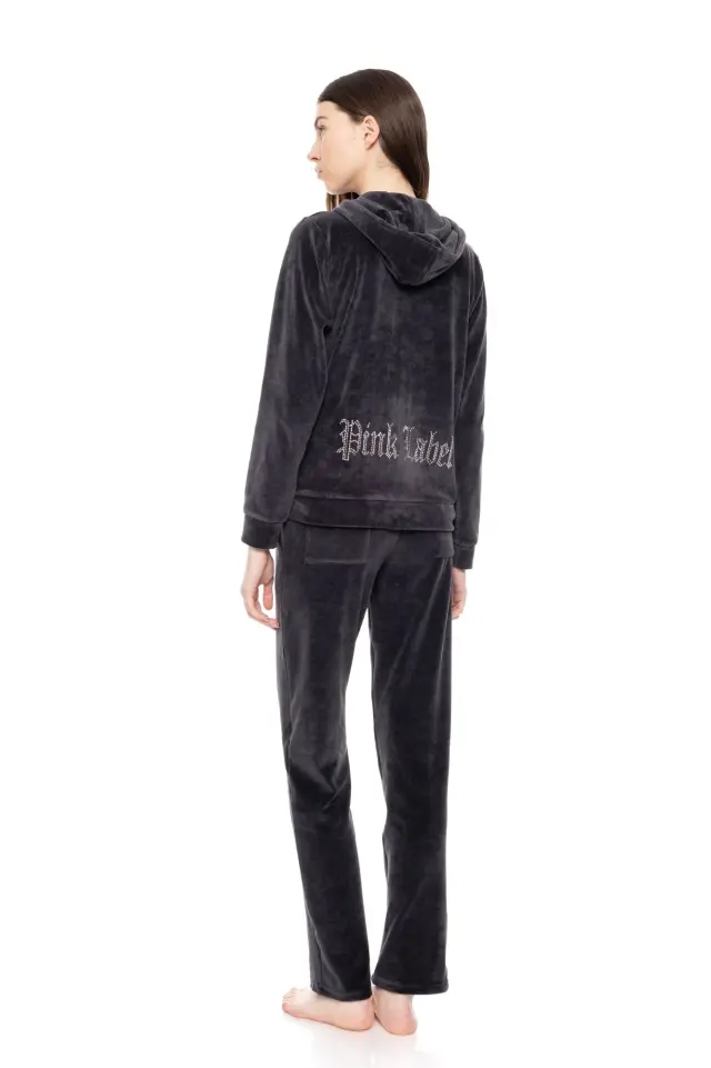 W1000 - Grey Charcoal - TRUCKSUIT VELVET PINK LABEL 3
