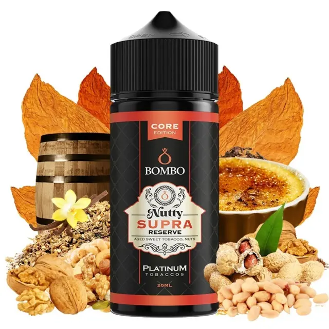 Platinum Tobaccos Nutty Supra Reserve Core Edition 20ml (120ml) - Bombo Flavorshots