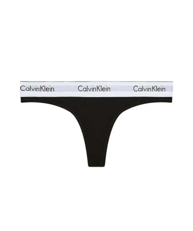 Calvin Klein - Γυναικείο String Ck Thong LV00QF8518-UB1 Μαύρο