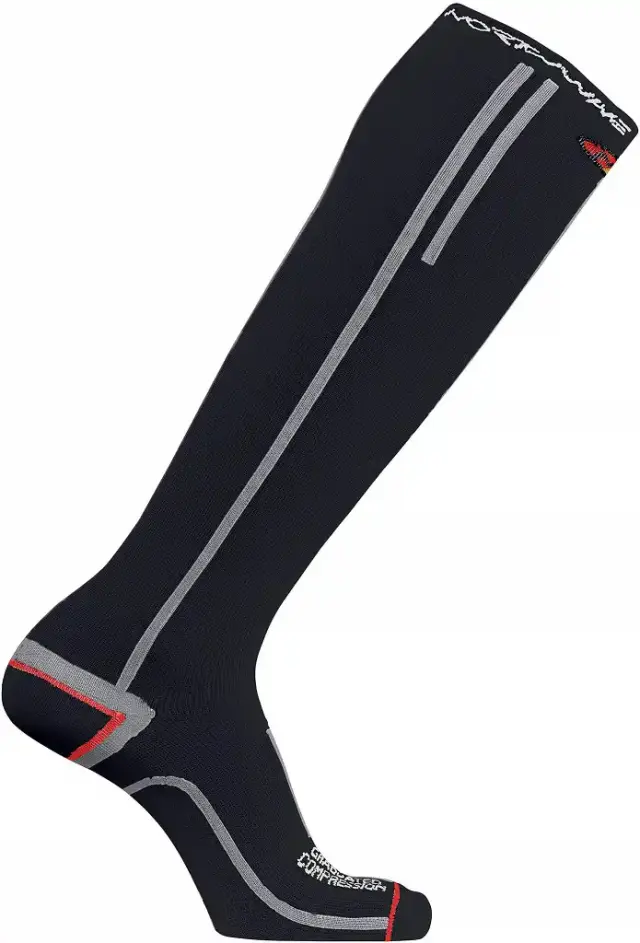 ΚΑΛΤΣΕΣ NORTHWAVE COMPRESSION HIGH SS18 - ΜΑΥΡΟ-ΚΟΚΚΙΝΟ - LARGE