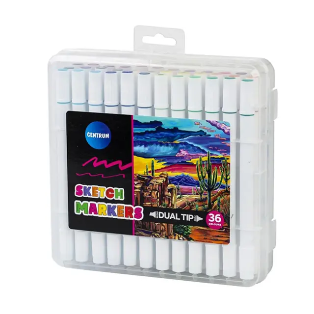 Centrum Μαρκαδόροι Sketch Markers Dual Tip 36 χρώματα (89706)