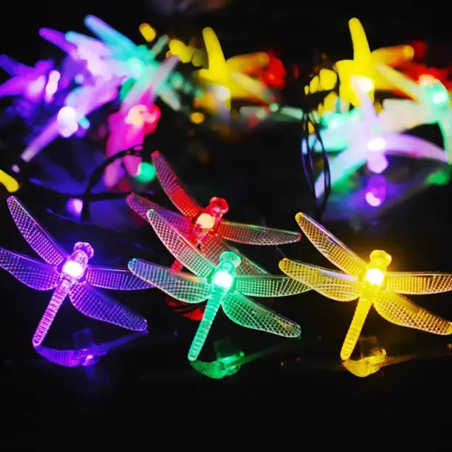 Ηλιακή γιρλάντα φωτισμού LED - Dragonfly - 5m+1m - 20D - 152820 - RGB 2