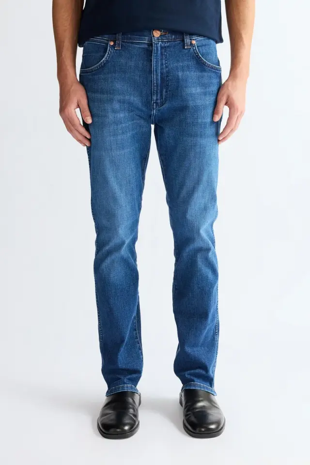 Wrangler Ανδρικό LARSTON DANDELION SUMMER Τζιν Παντελόνι 112378853 – Blue - 30W 32L