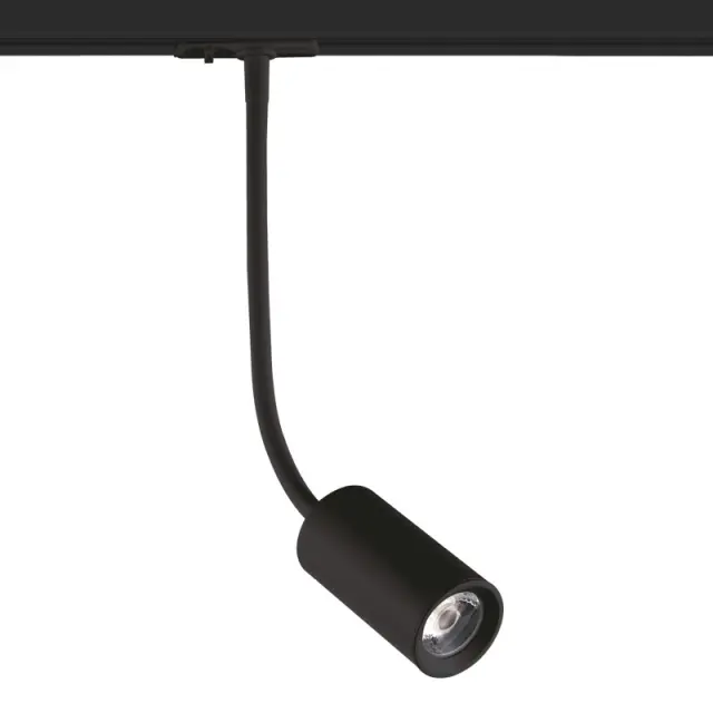 BLACK LED TRACK LIGHT 10W 3000K 2WIRES 24° 850LM 230V Ra80 / OLIV1030B2