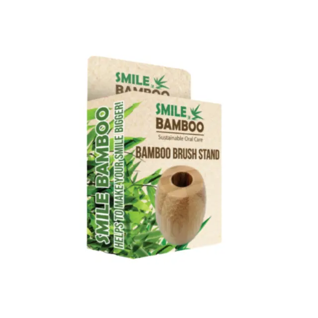 Smile Bamboo Brush Stand Βάση Οδοντόβουρτσας 1 τεμάχιο