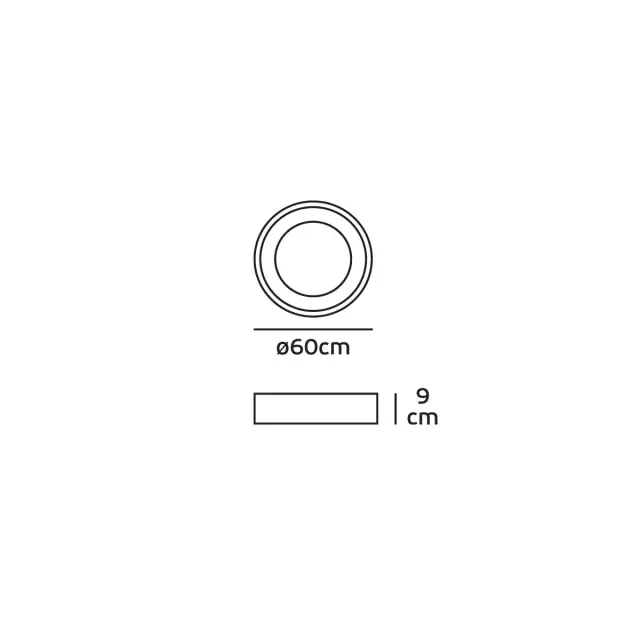 Kero 04130CE/AN/W Φωτιστικό LED οροφής ανθρακί 2