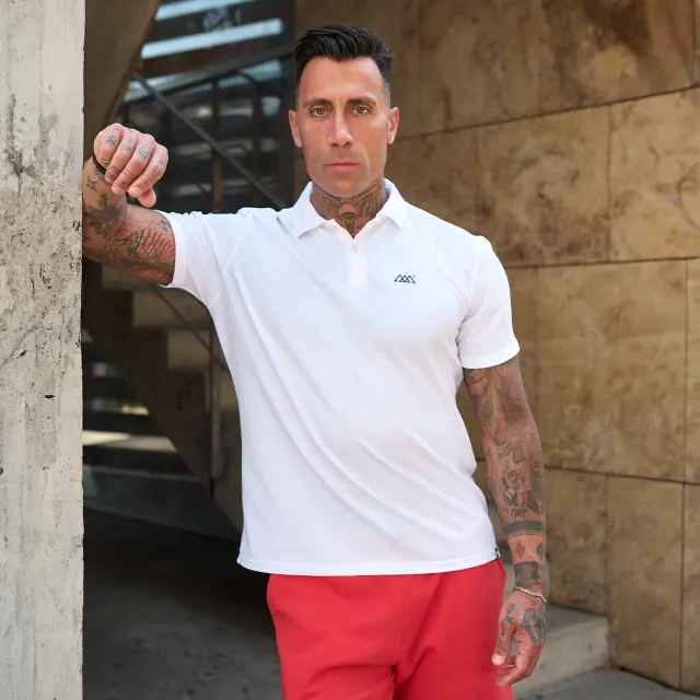 Μπλούζα Polo Noshame® Λευκή - 112404 - XXL