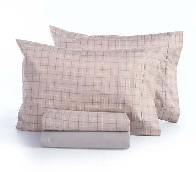 Σετ Σεντόνια Υπέρδιπλα (240x270) Βαμβακοσατέν Gren Beige Elements Nef-Nef 2
