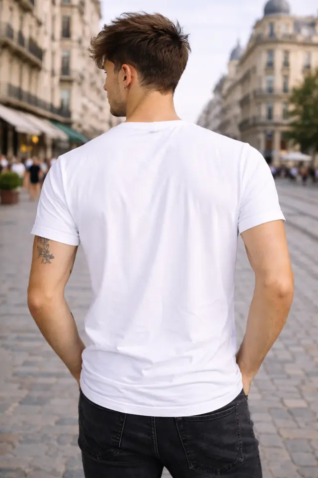 T-shirt Noshame® Λευκό με τύπωμα - 142652 - XXL 2