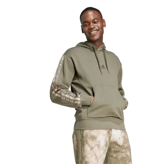 adidas Sportswear Men's Seasonal Allover Print Hoodie Λαδί JM1723 (adidas Sportswear) 3