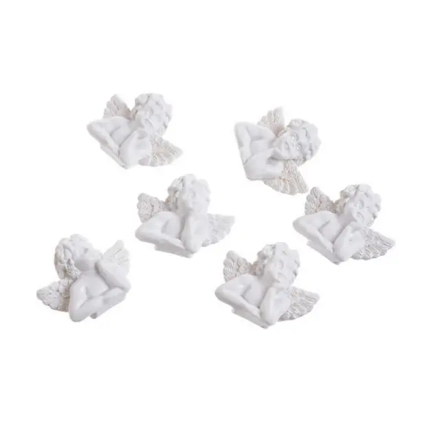 Αγγελάκια λευκά, 6 τεμ., 2.5cm