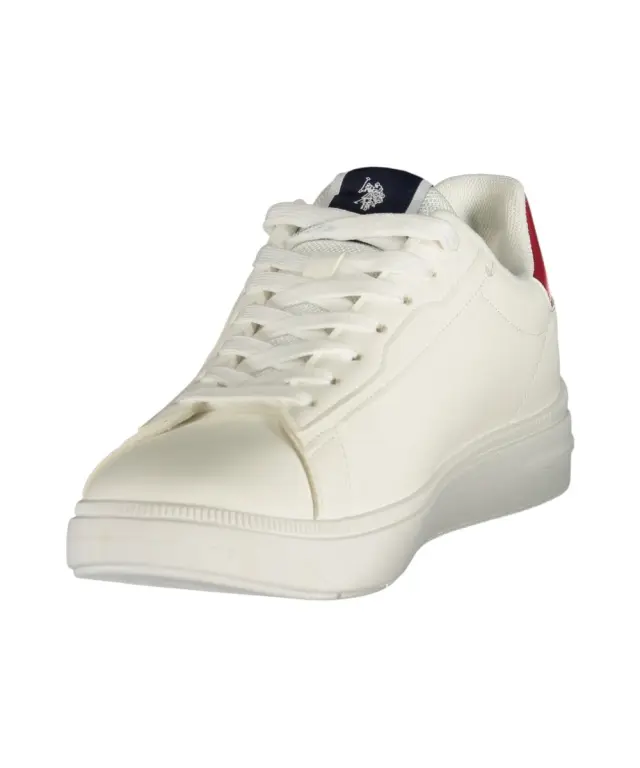 U.S. Polo Assn. - Ανδρικά Παπούτσια Sneakers ARIS001M6/YM1-WHIRED Λευκό/Κόκκινο 3
