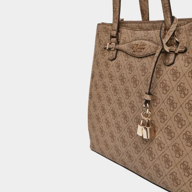 Guess - Γυναικεία Τσάντα Χειρός Katya HWSG9652230-LTL Μπεζ 3